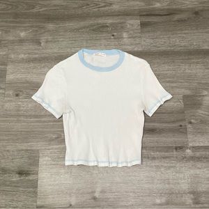 White Light Blue Baby Tee T-shirt